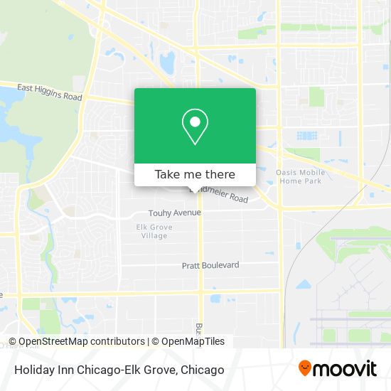 Holiday Inn Chicago-Elk Grove map