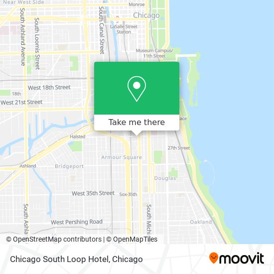 Chicago South Loop Hotel map