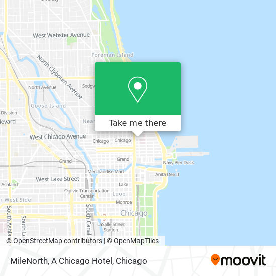 MileNorth, A Chicago Hotel map