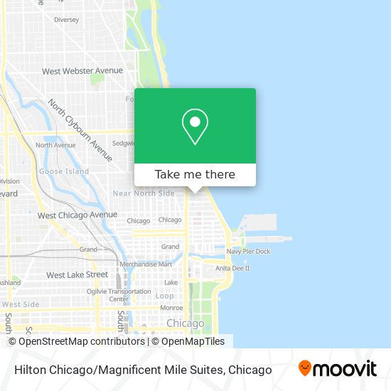 Hilton Chicago / Magnificent Mile Suites map
