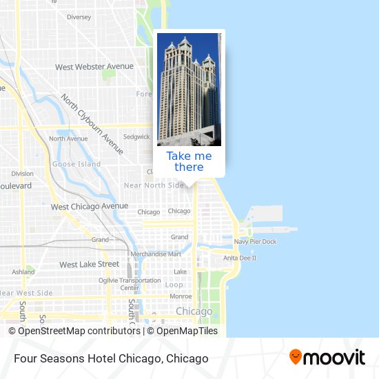 Mapa de Four Seasons Hotel Chicago