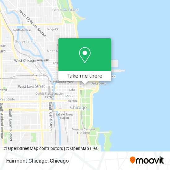 Mapa de Fairmont Chicago