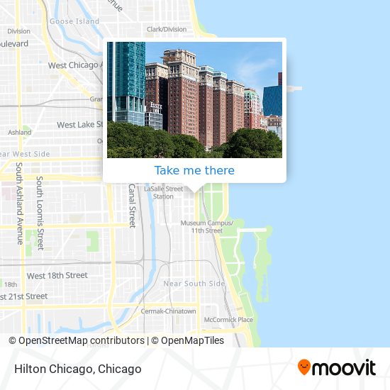 Hilton Chicago map