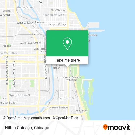 Hilton Chicago map