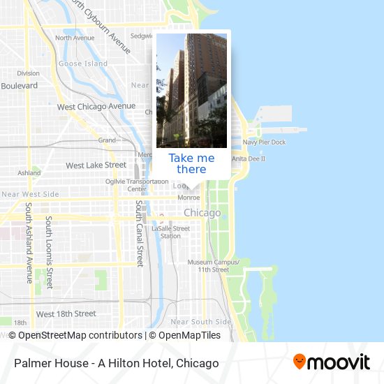 Palmer House - A Hilton Hotel map