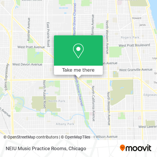 NEIU Music Practice Rooms map