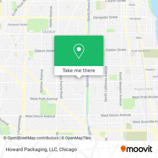 Howard Packaging, LLC map