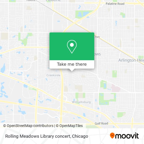 Mapa de Rolling Meadows Library concert