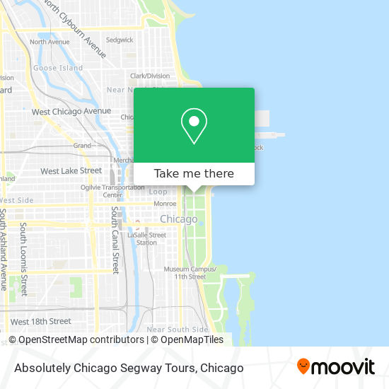 Absolutely Chicago Segway Tours map