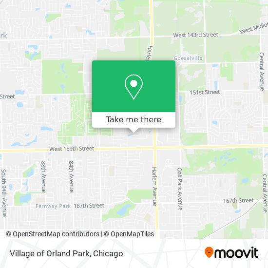 Mapa de Village of Orland Park