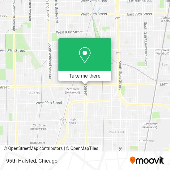 95th Halsted map