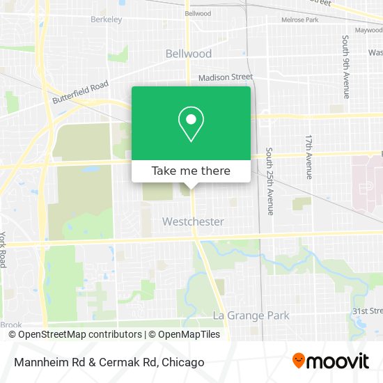Mannheim Rd & Cermak Rd map