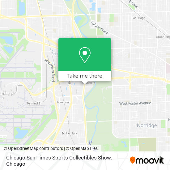 Chicago Sun Times Sports Collectibles Show map