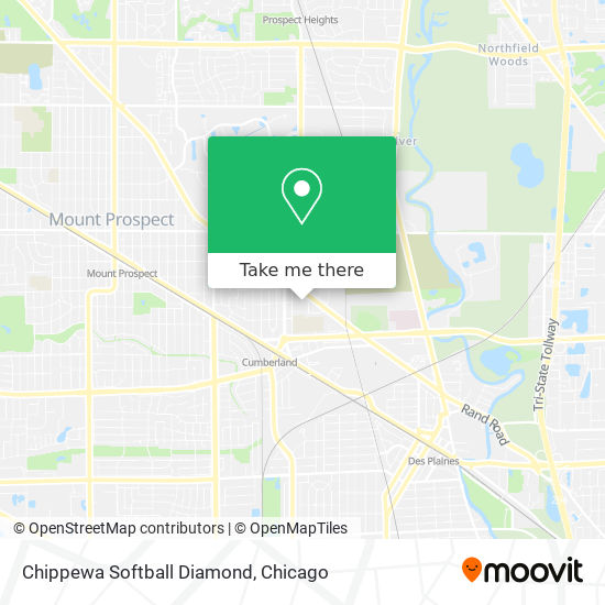 Chippewa Softball Diamond map