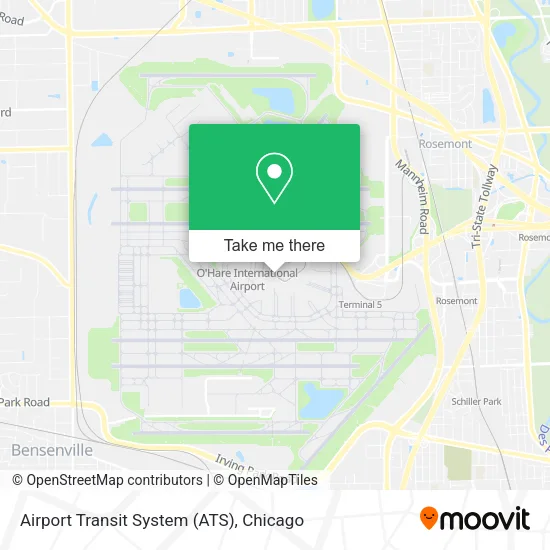 Airport Transit System (ATS) map