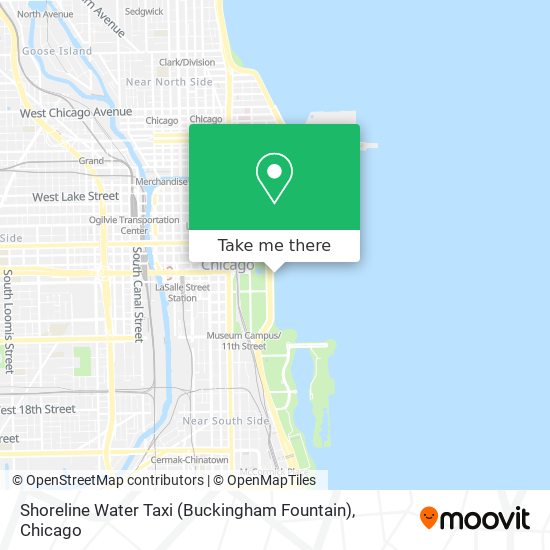 Mapa de Shoreline Water Taxi (Buckingham Fountain)