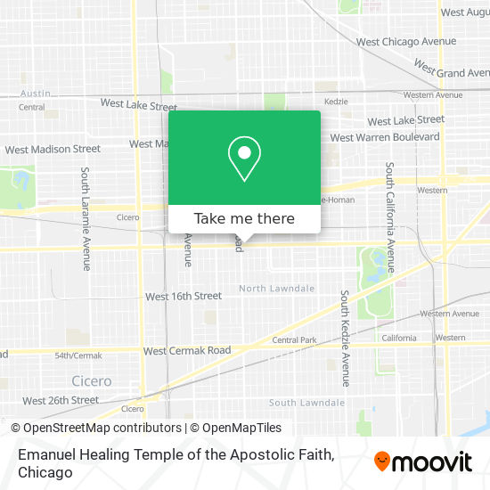 Emanuel Healing Temple of the Apostolic Faith map