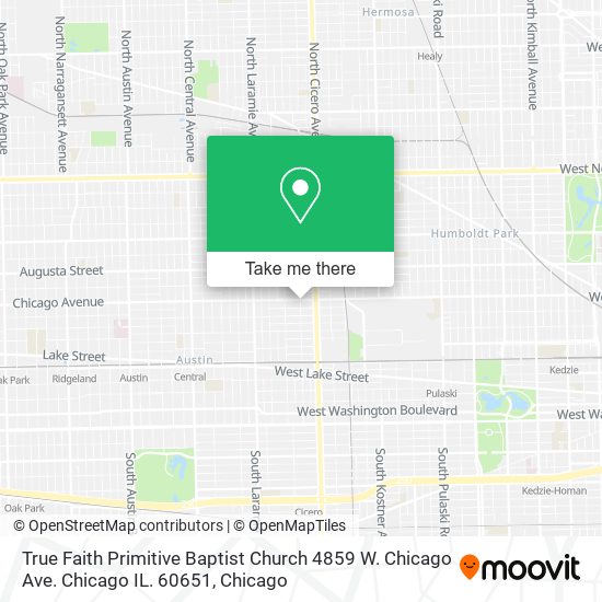 True Faith Primitive Baptist Church 4859 W. Chicago Ave. Chicago IL. 60651 map