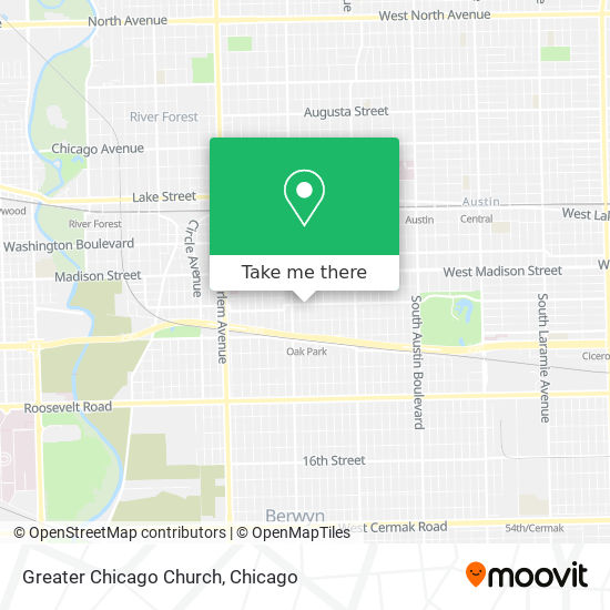 Greater Chicago Church map