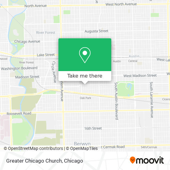 Mapa de Greater Chicago Church