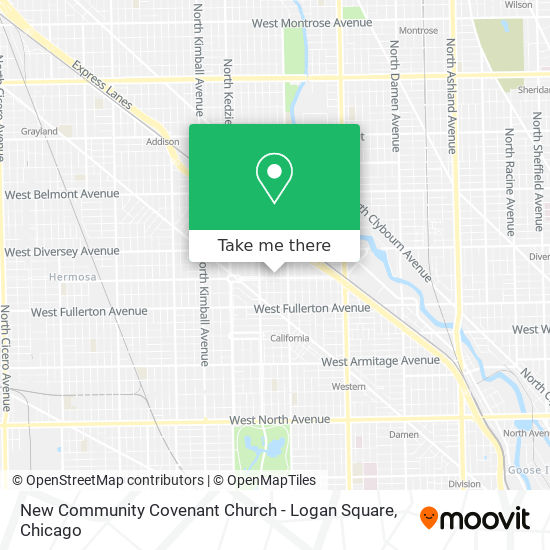 New Community Covenant Church - Logan Square map