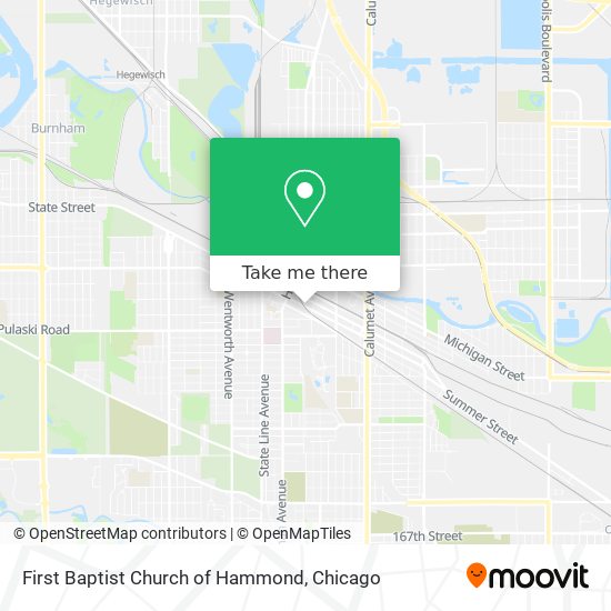 Mapa de First Baptist Church of Hammond