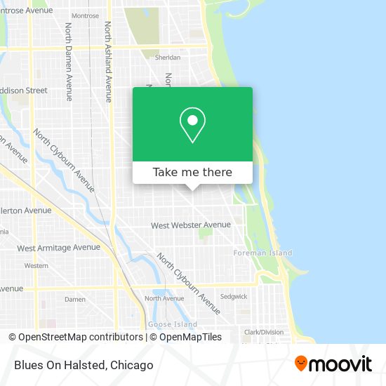 Mapa de Blues On Halsted