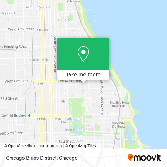 Mapa de Chicago Blues District