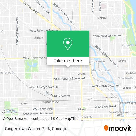 Gingertown Wicker Park map