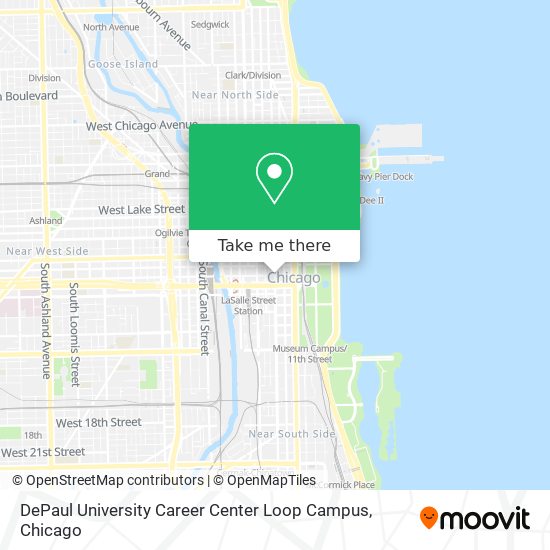 DePaul University Career Center Loop Campus map