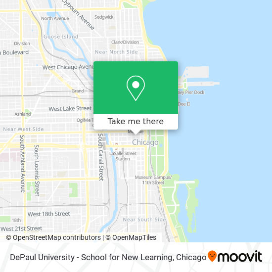 Mapa de DePaul University - School for New Learning