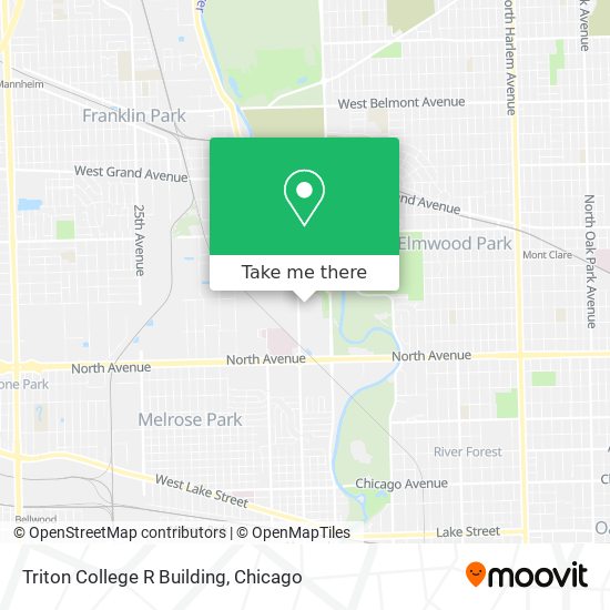 Triton College R Building map