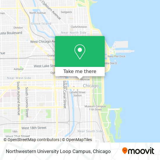 Mapa de Northwestern University Loop Campus