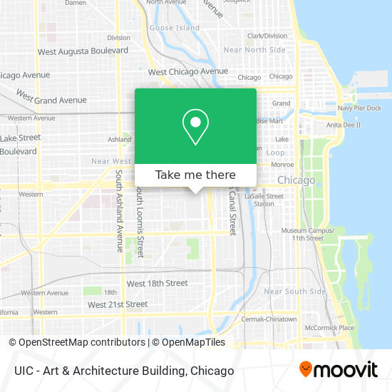 UIC - Art & Architecture Building map