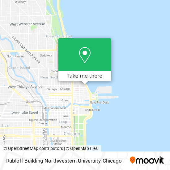 Rubloff Building Northwestern University map