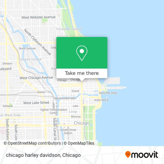 Mapa de chicago harley davidson