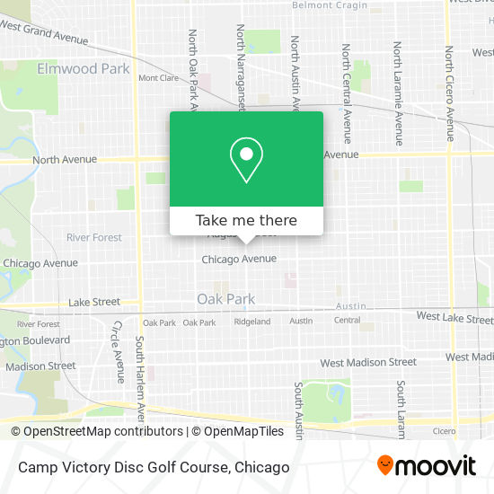 Camp Victory Disc Golf Course map