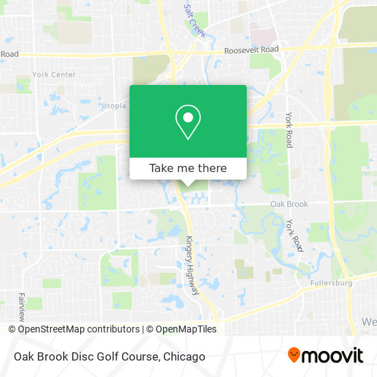 Mapa de Oak Brook Disc Golf Course
