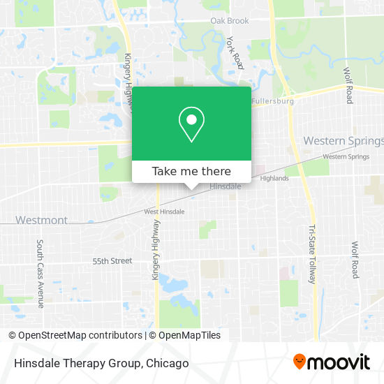 Hinsdale Therapy Group map