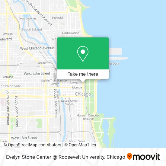 Mapa de Evelyn Stone Center @ Roosevelt University