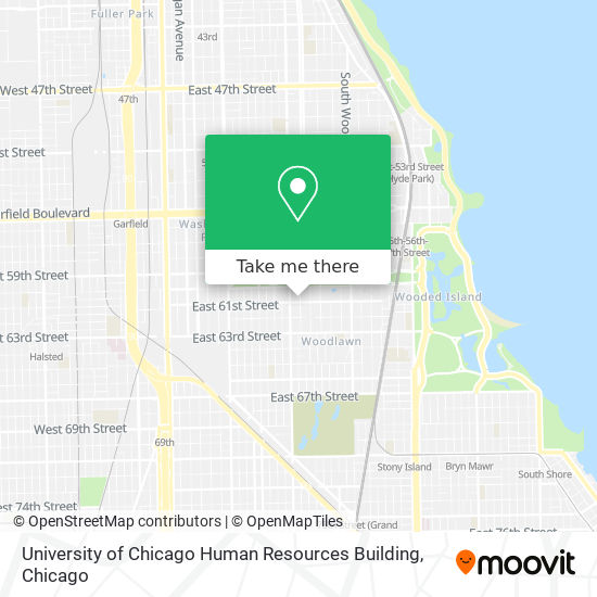 Mapa de University of Chicago Human Resources Building