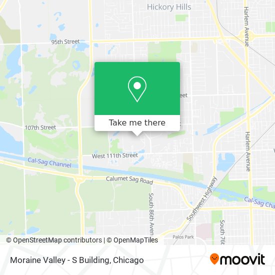 Moraine Valley - S Building map