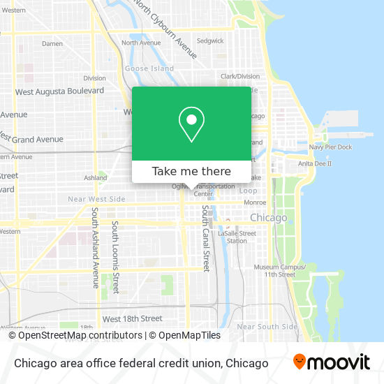 Chicago area office federal credit union map