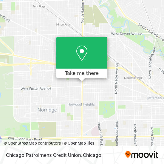 Mapa de Chicago Patrolmens Credit Union