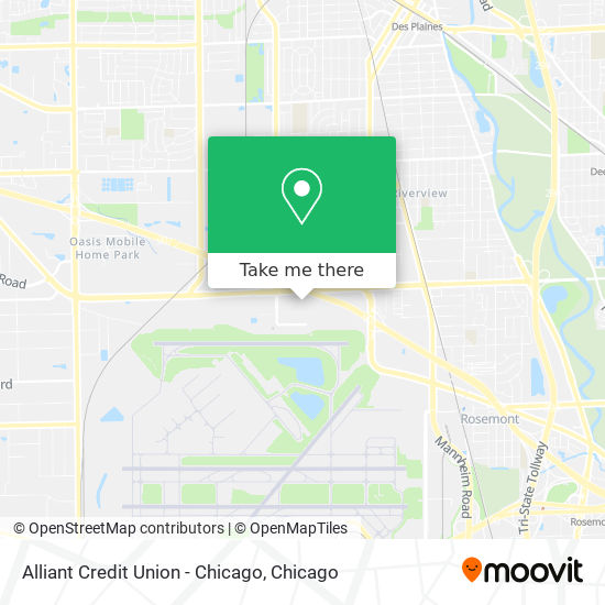 Alliant Credit Union - Chicago map