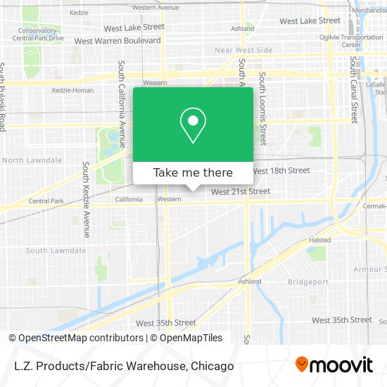 L.Z. Products/Fabric Warehouse map