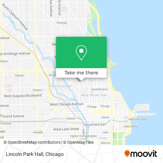 Lincoln Park Hall map