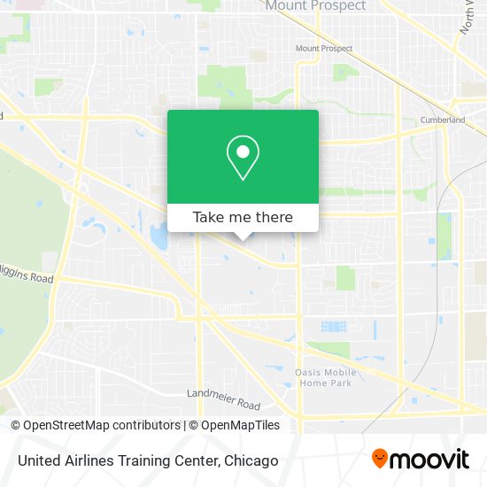 How to get to United Airlines Training Center in Chicago by Bus or