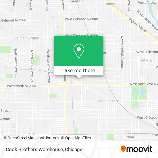 Cook Brothers Warehouse map