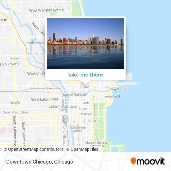Mapa de Downtown Chicago